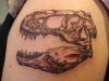 tyrannosaurus skull tattoo